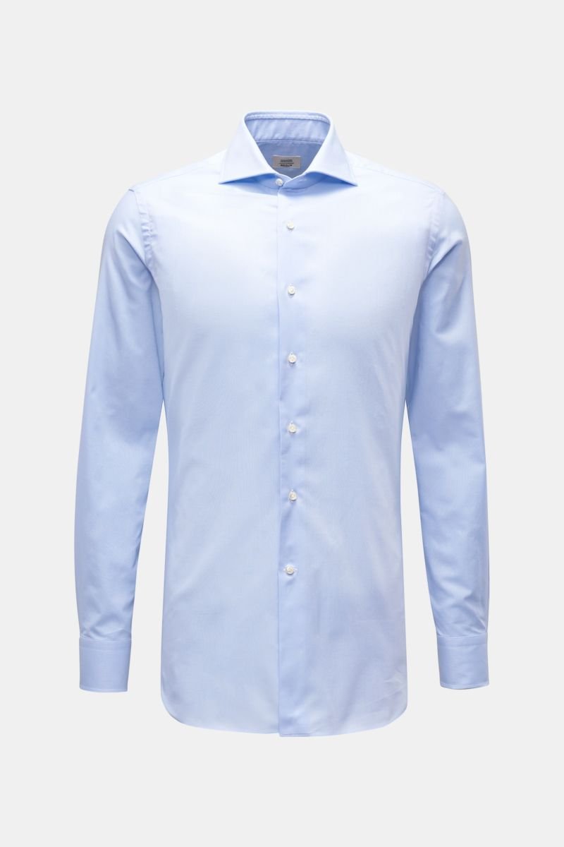 Oxford shirt shark collar light blue