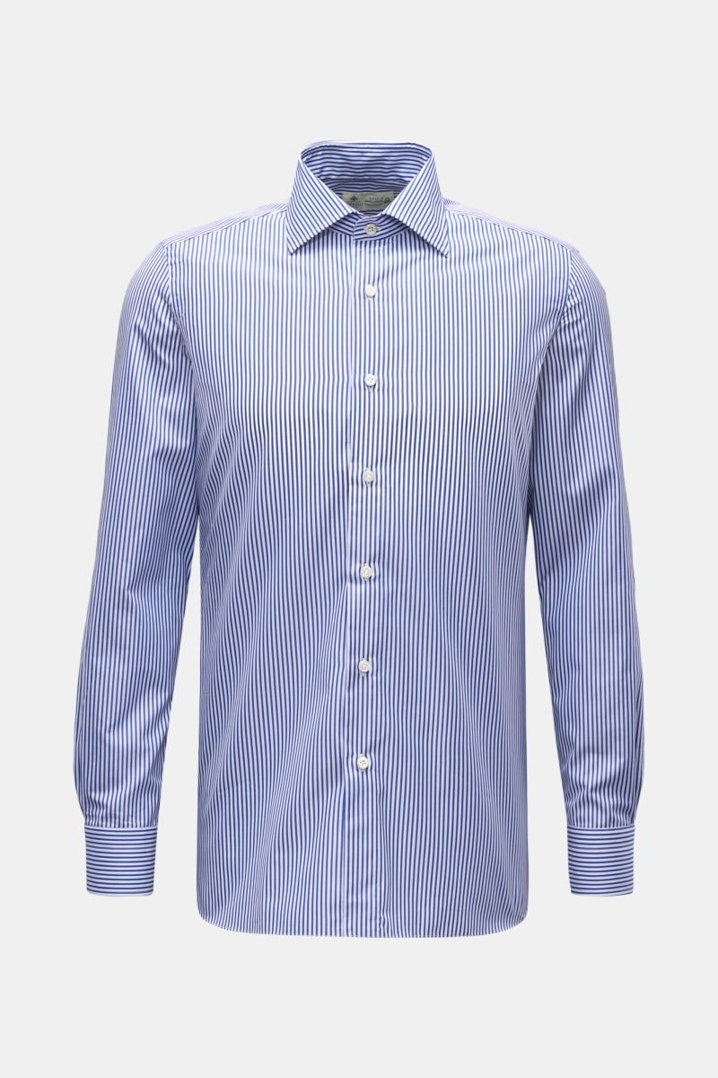 Business shirt 'Rio' shark collar dark blue/white striped