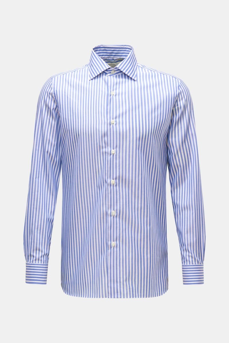Business shirt 'Rio' shark collar blue/white striped