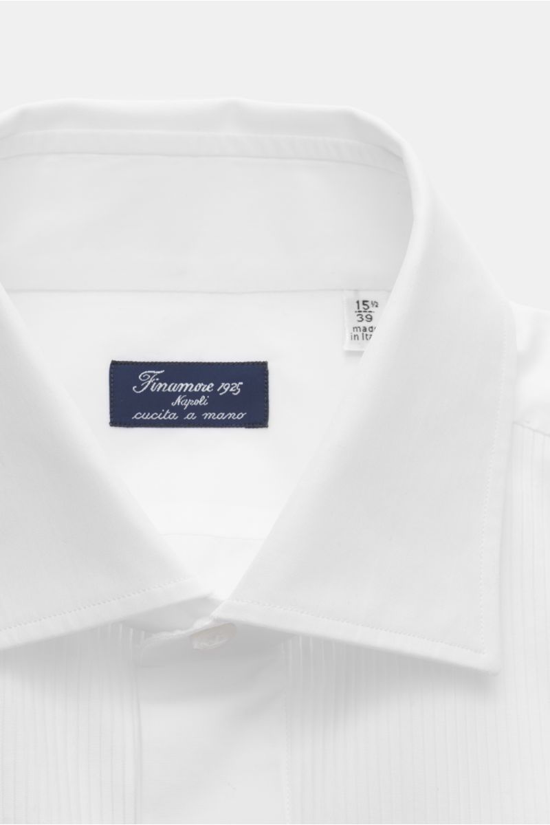 Finamore Tuxedo shirt 'Luigi Napoli' Kent collar white