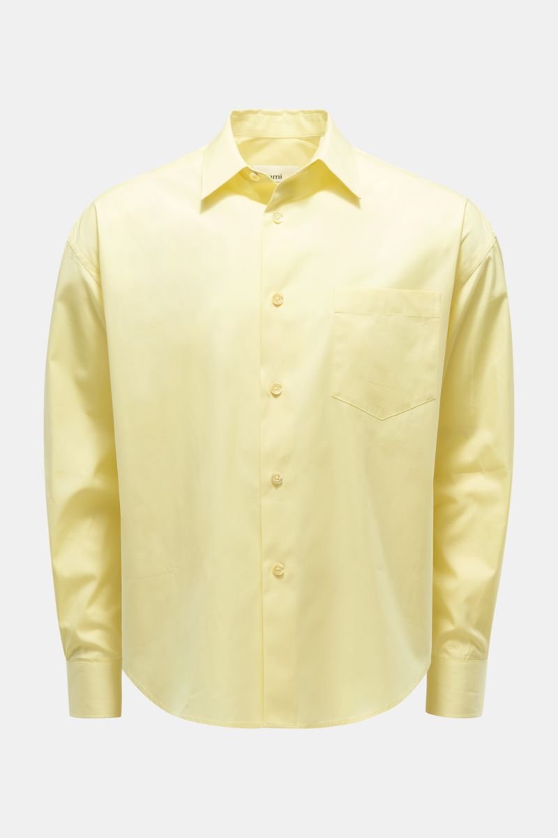 Casual shirt Kent collar yellow