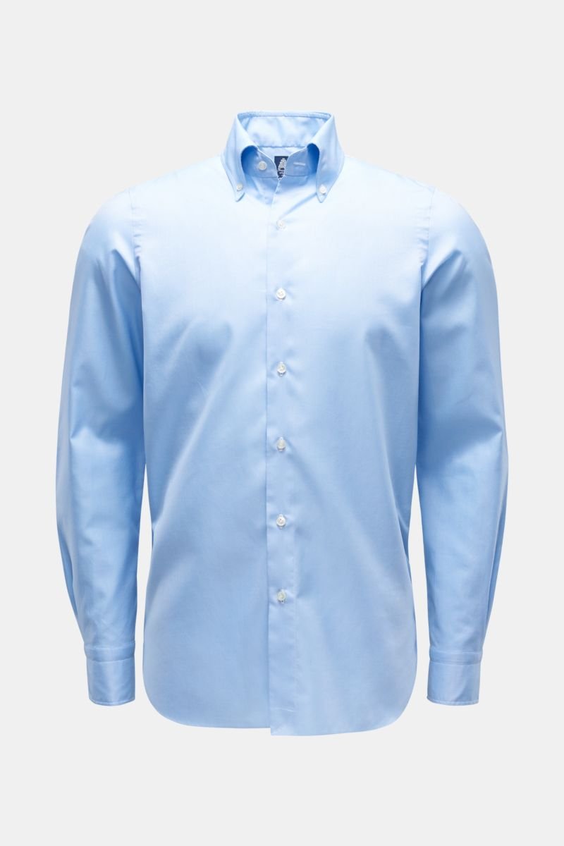 Oxfordhemd 'Lucio Napoli' Button-Down-Kragen hellblau