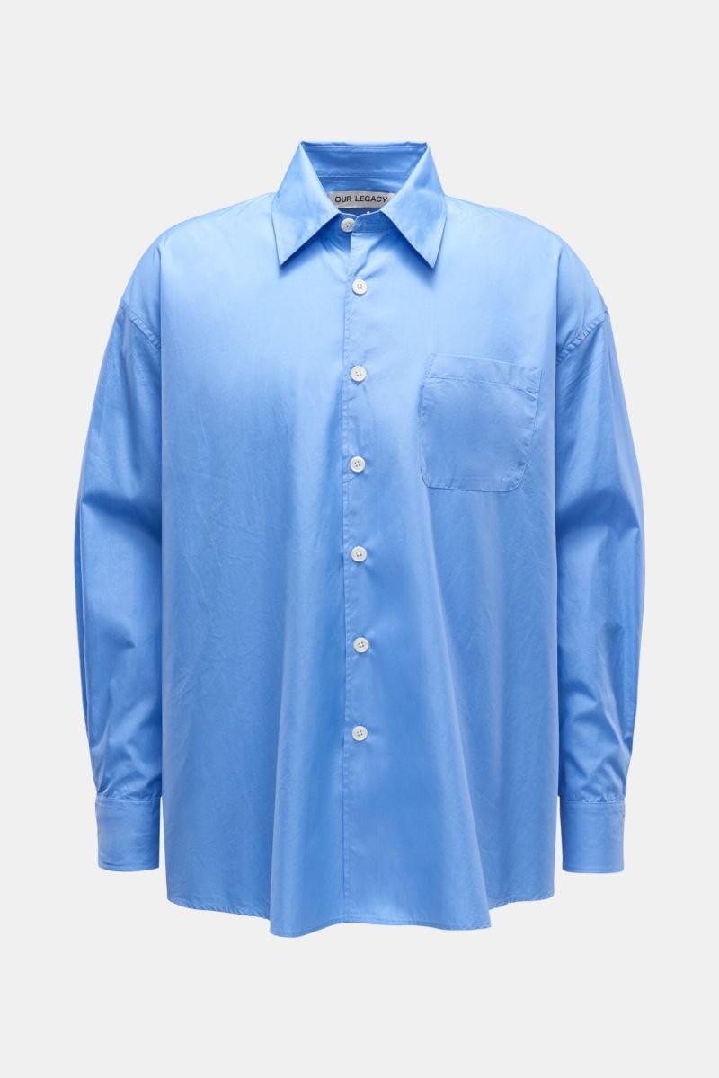 Casual Hemd 'Borrowed Shirt' Kent-Kragen hellblau 