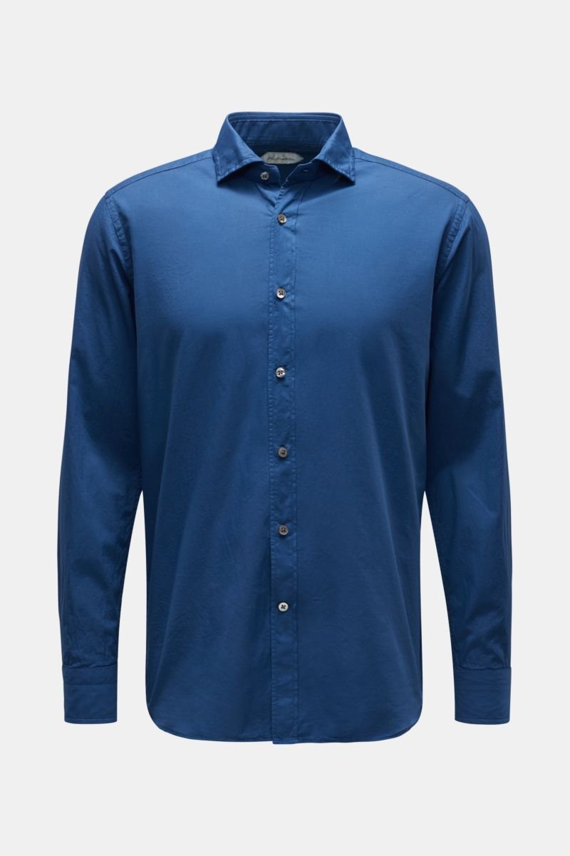 Casual shirt shark collar dark blue