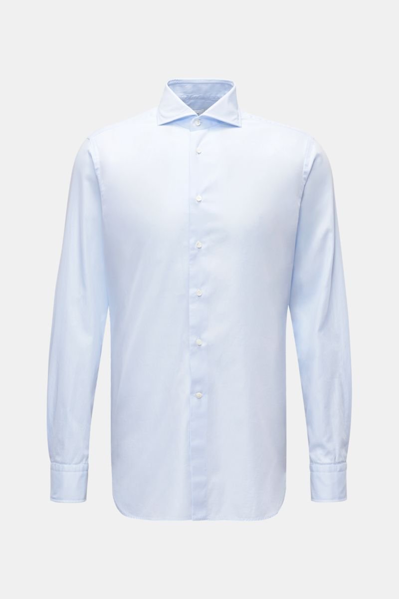 Casual shirt shark collar pastel blue