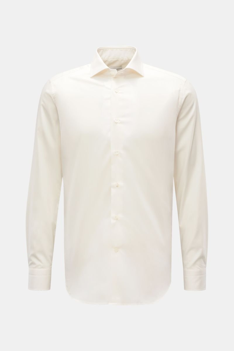 Casual shirt shark collar off-white
