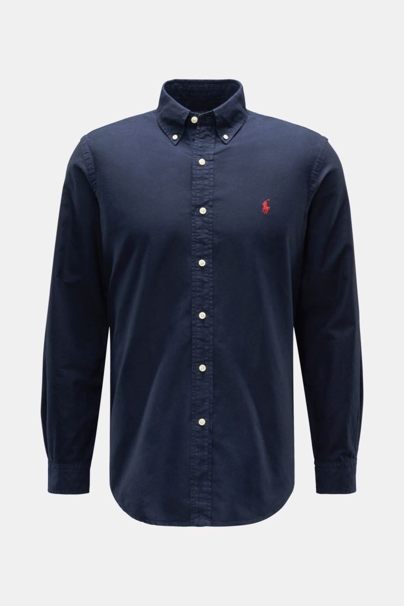 Casual shirt button-down collar navy