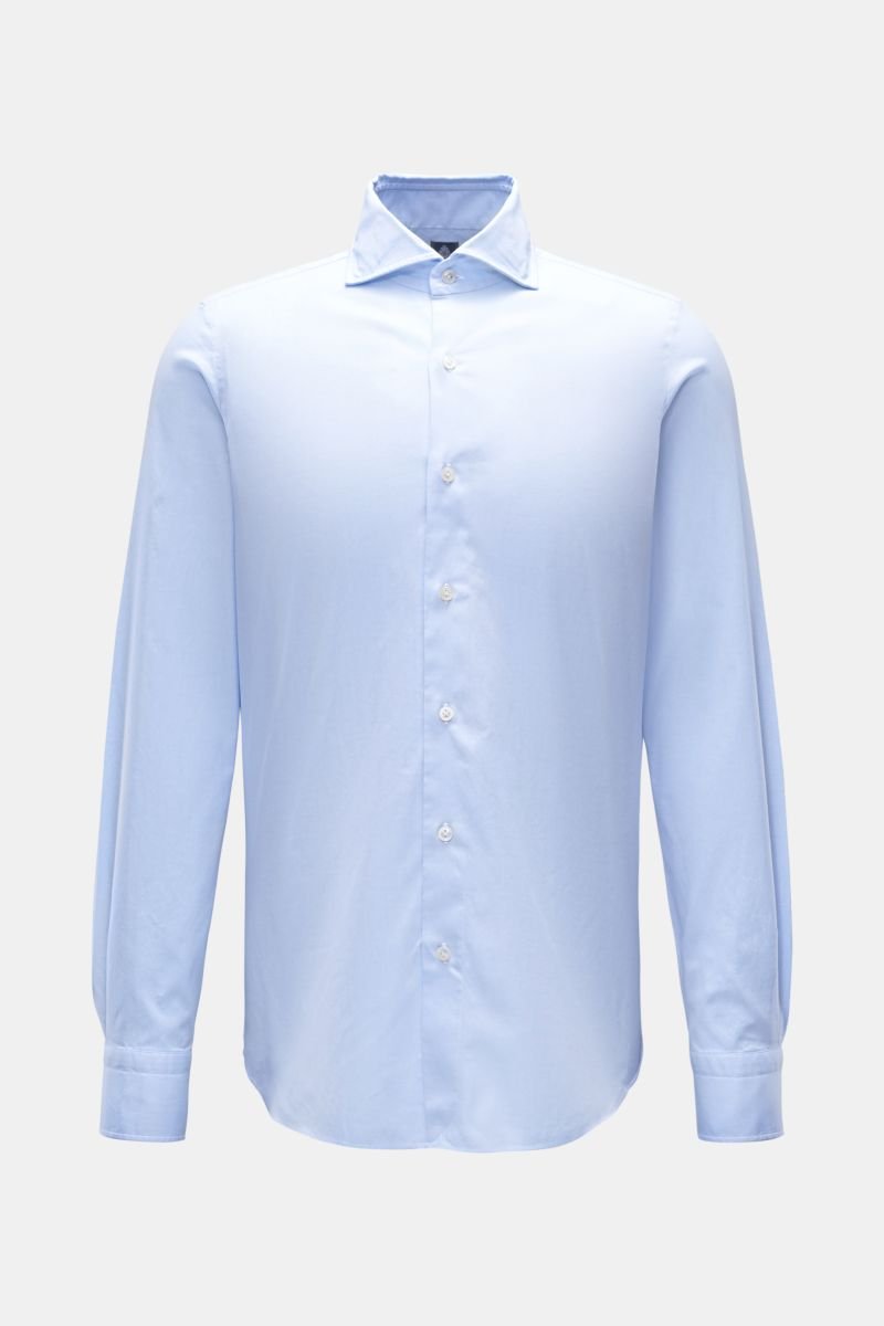 Oxford shirt 'Napoli Eduardo' shark collar pastel blue