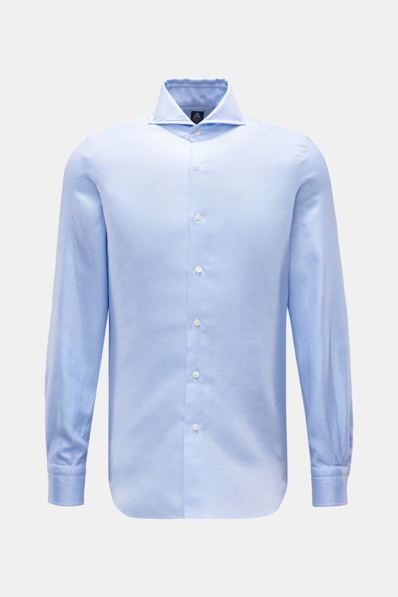 Casual shirt shark collar 'Sergio Napoli' light blue