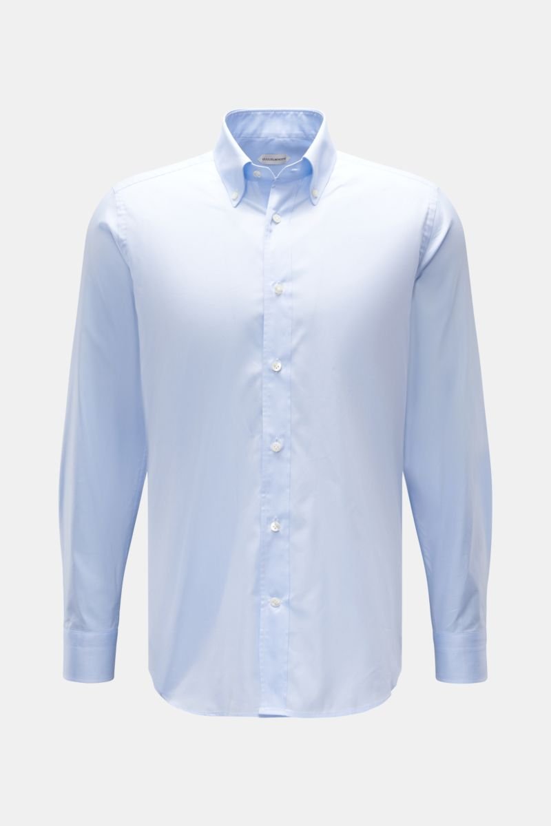 Oxford-Hemd Button-Down-Kragen pastellblau