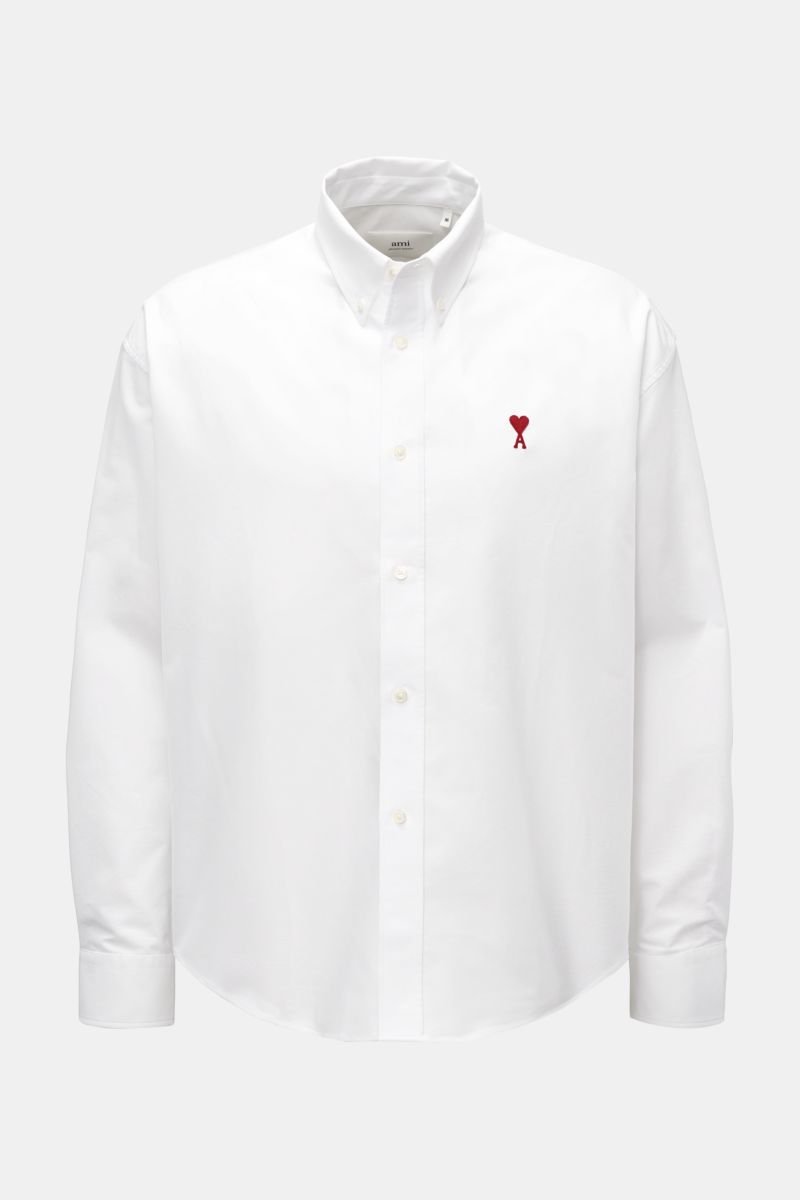 Oxford-Hemd Button-Down-Kragen weiß