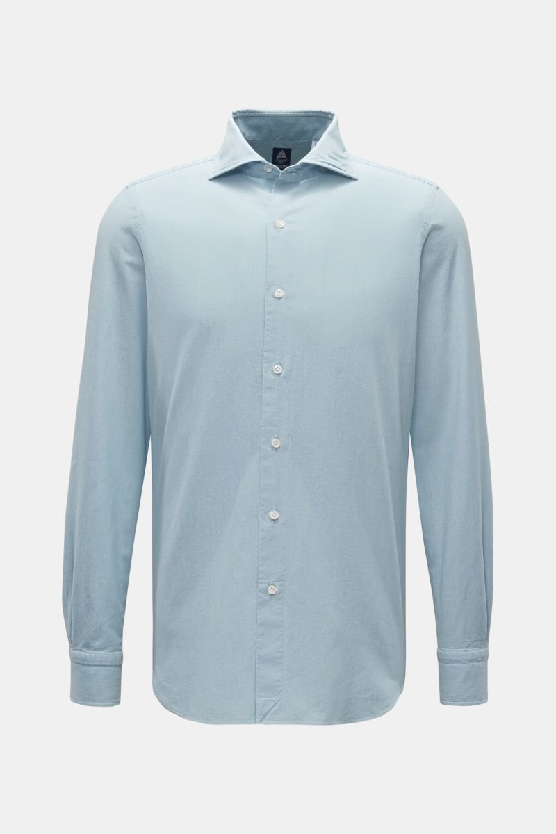 C.P. COMPANY corduroy shirt slim collar smoky blue | BRAUN Hamburg