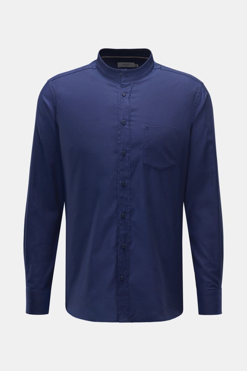 Oxford shirt 'Vintage Oxford Collar Shirt' grandad collar dark blue