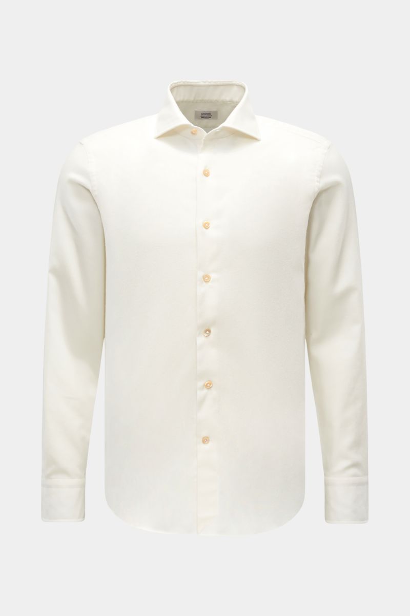 Gherardi Casual shirt shark collar off-white