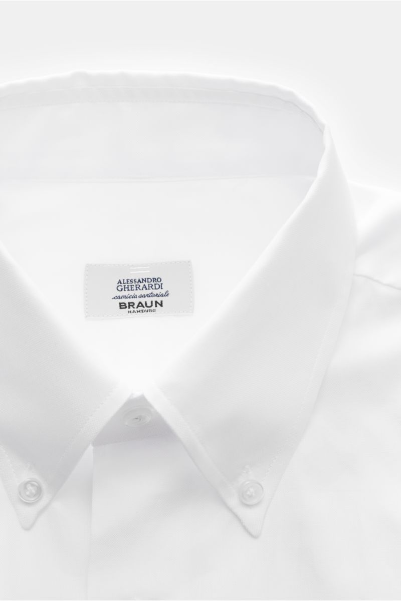 Gherardi Oxford shirt button-down collar white