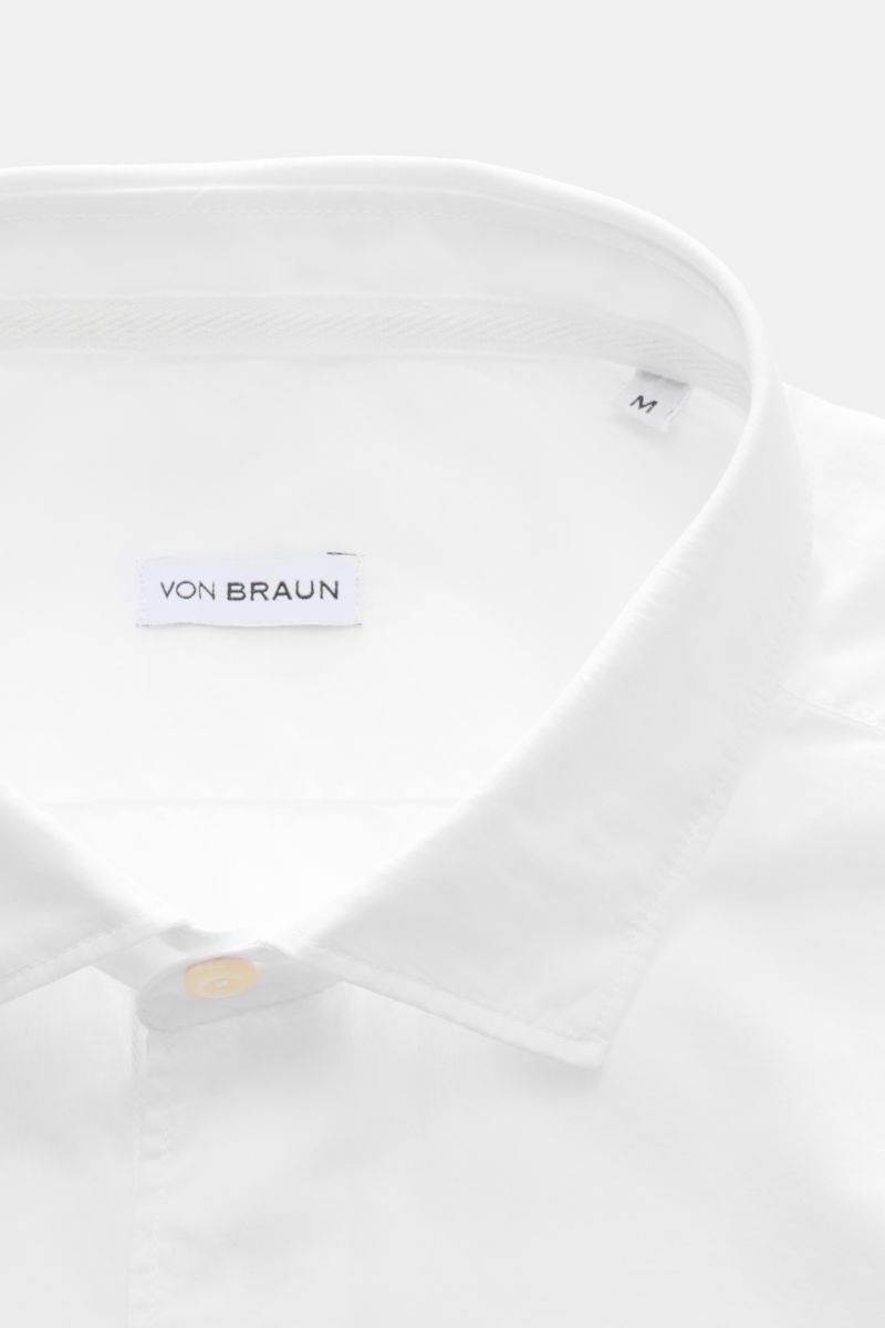 von Braun Casual shirt shark collar white