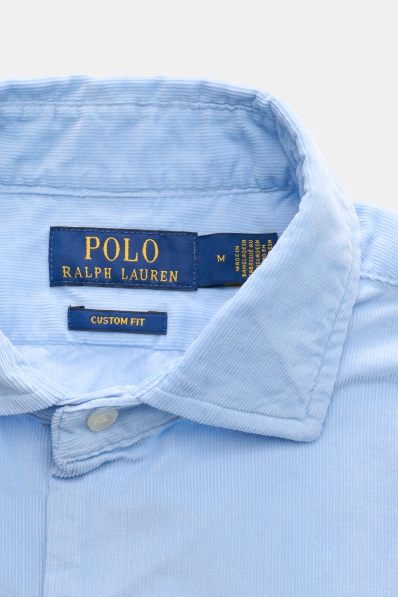 Polo Ralph Lauren Cordhemd Haifisch-Kragen hellblau