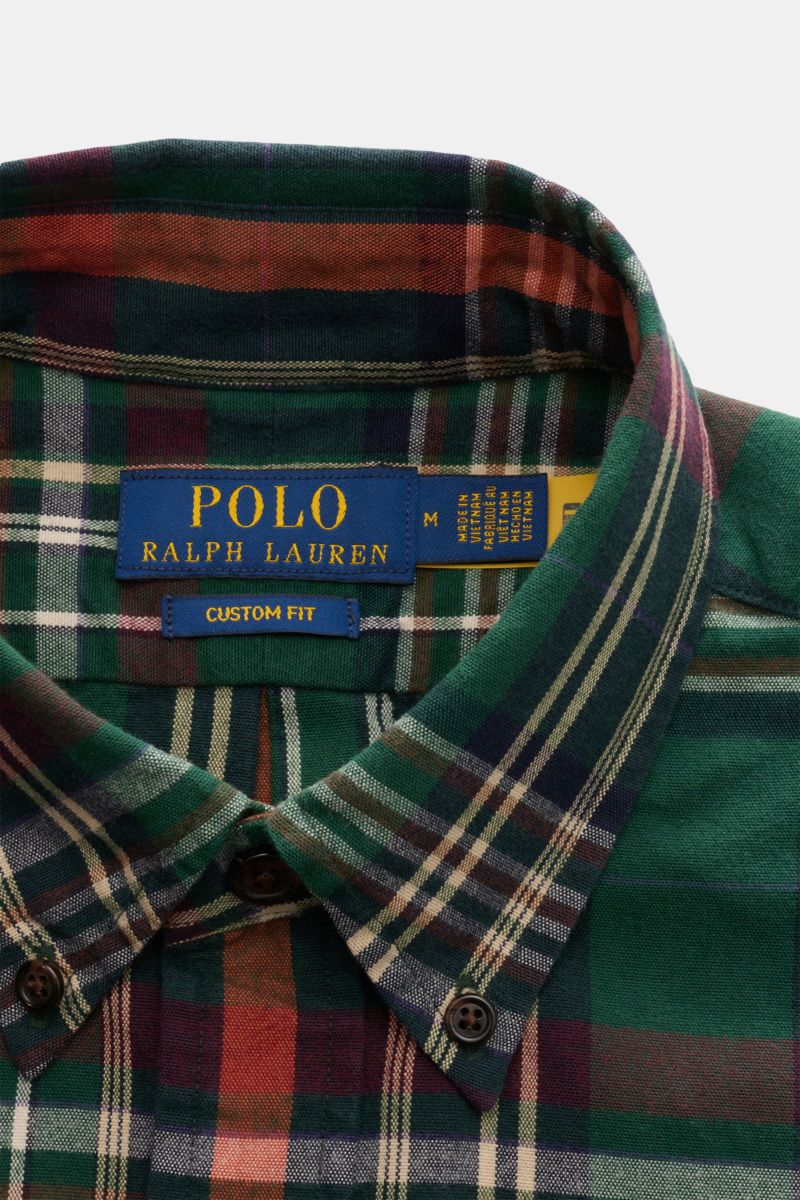 Polo Ralph Lauren Flanellhemd Button-Down-Kragen grün/weiß/navy kariert