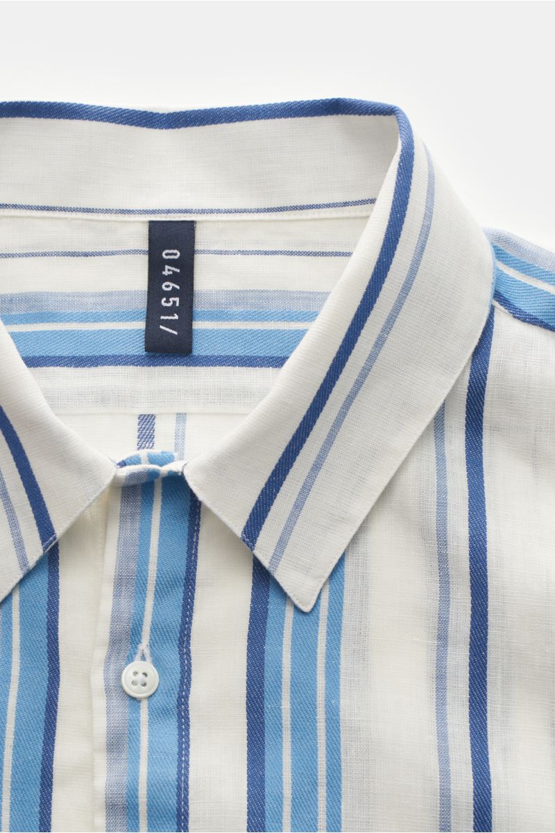 04651/ A trip in a bag Kurzarmhemd Kent-Kragen blau/navy/offwhite gestreift