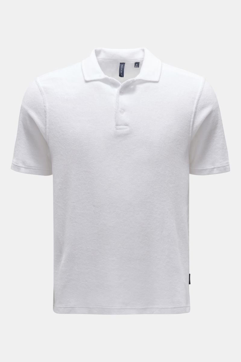 Frottee-Poloshirt 'Terry Polo' weiß