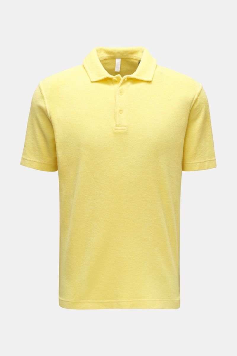 Frottee-Poloshirt 'Terry Polo' gelb
