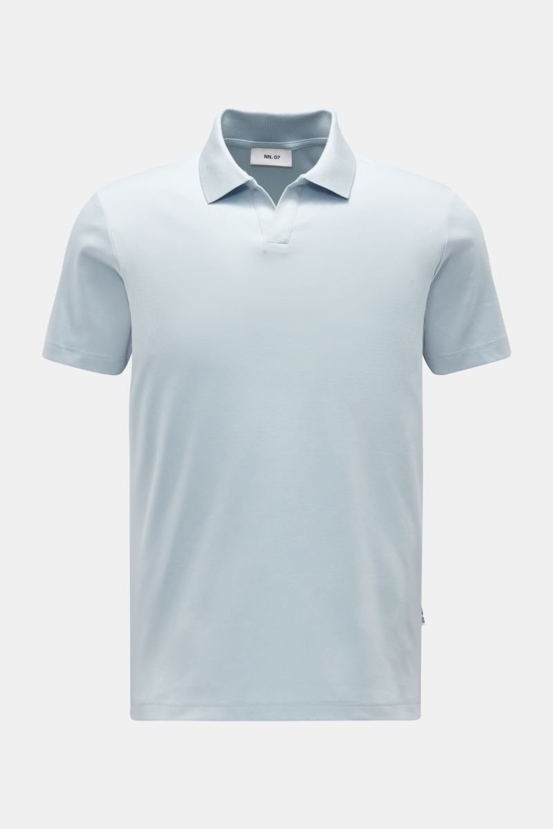 Jersey polo shirt 'Paul' light blue