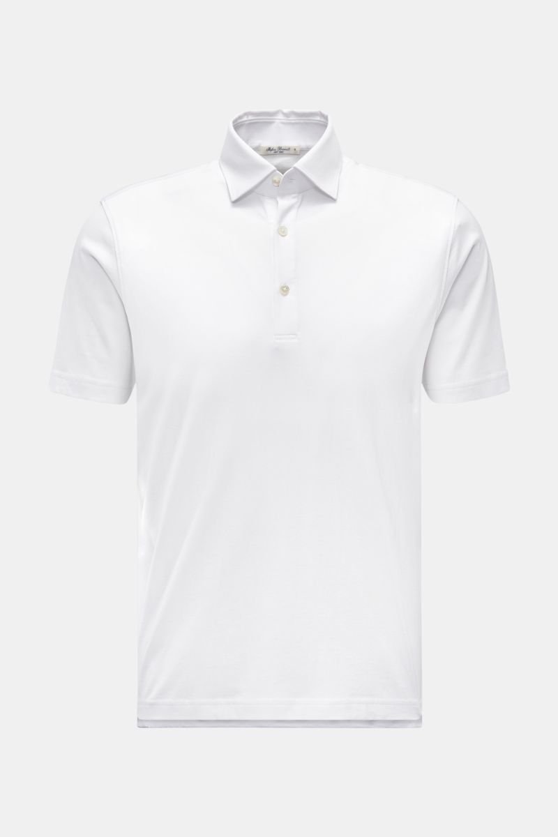 Jersey polo shirt 'Luis' white