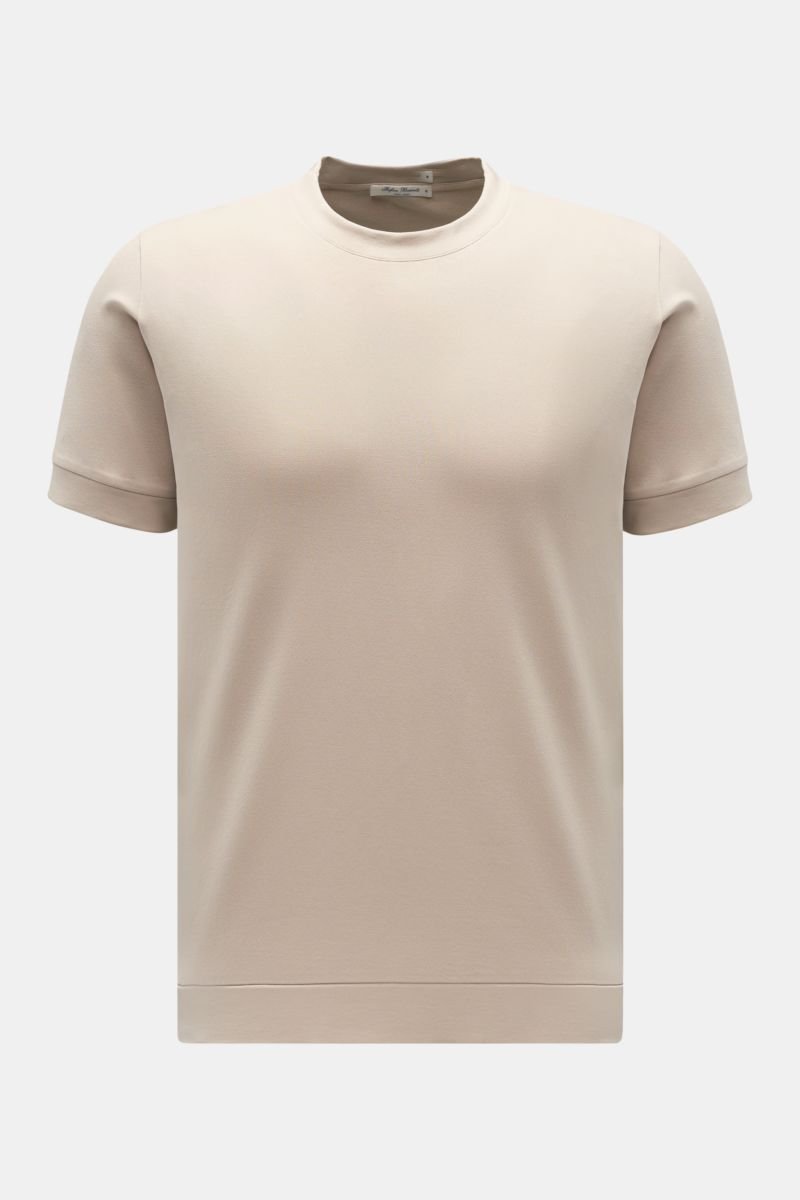 Crew neck T-shirt 'Eder' beige