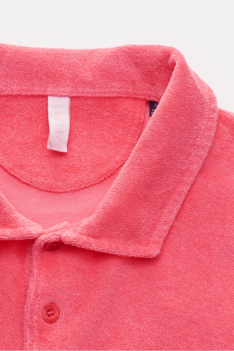 04651/ A trip in a bag Frottee-Poloshirt 'Oyster' koralle