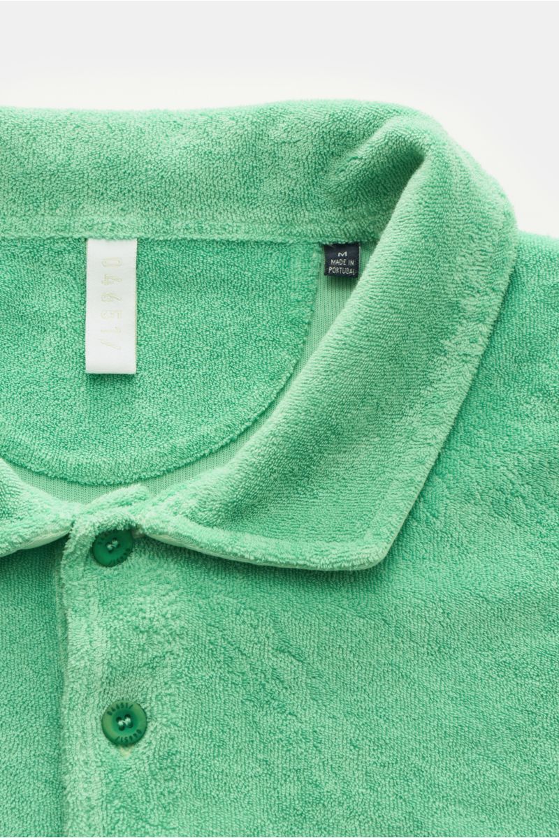 04651/ A trip in a bag Frottee-Poloshirt 'Terry Polo' hellgrün