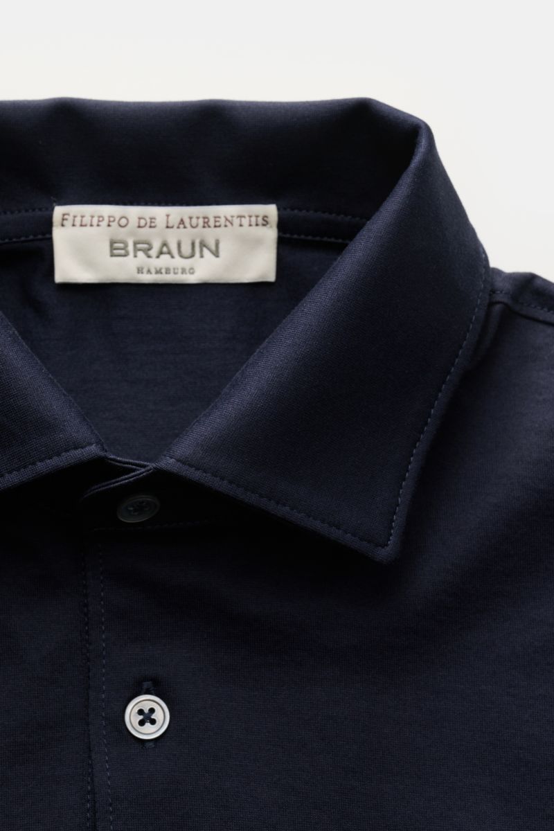 Filippo de Laurentiis Jersey-Poloshirt 'Jerlux' navy