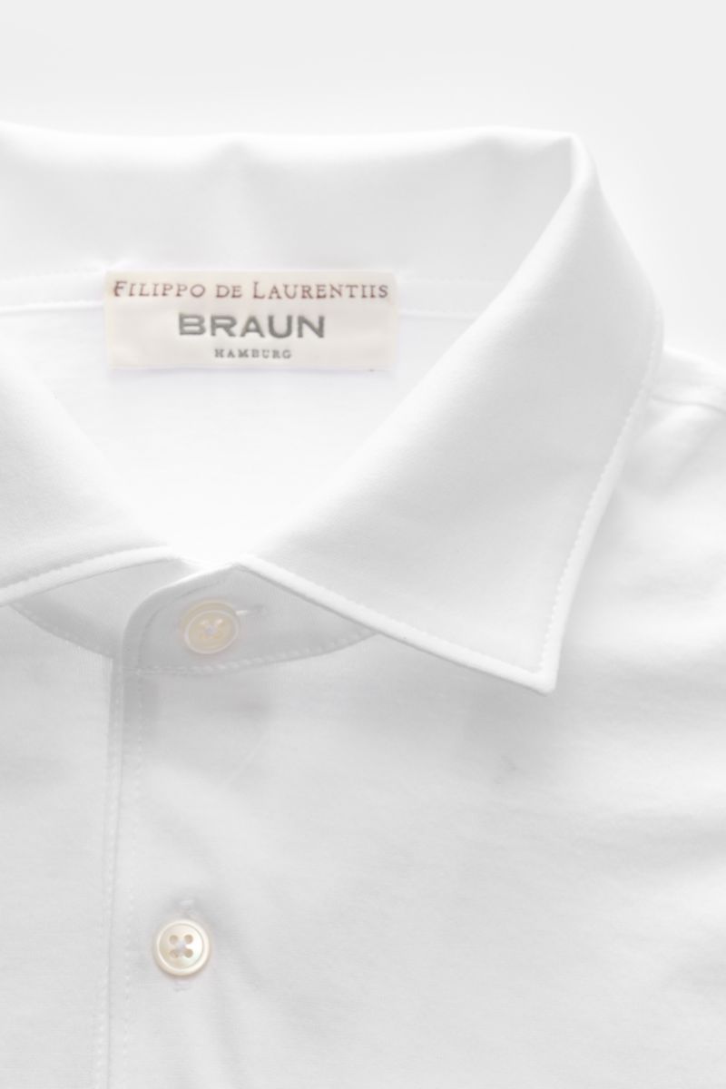 Filippo de Laurentiis Jersey-Poloshirt 'Jerlux' weiß