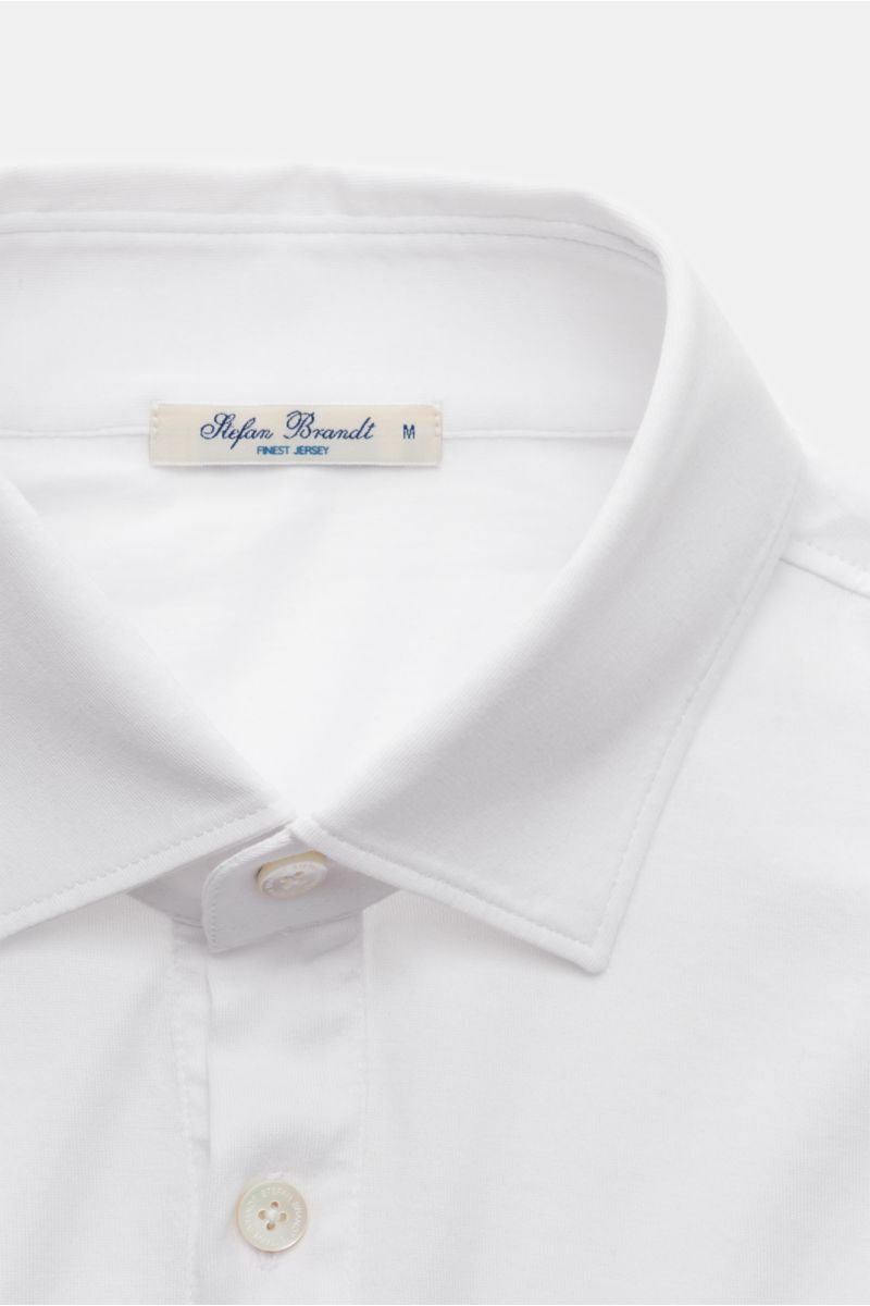 Stefan Brandt Jersey polo shirt 'Luis' white