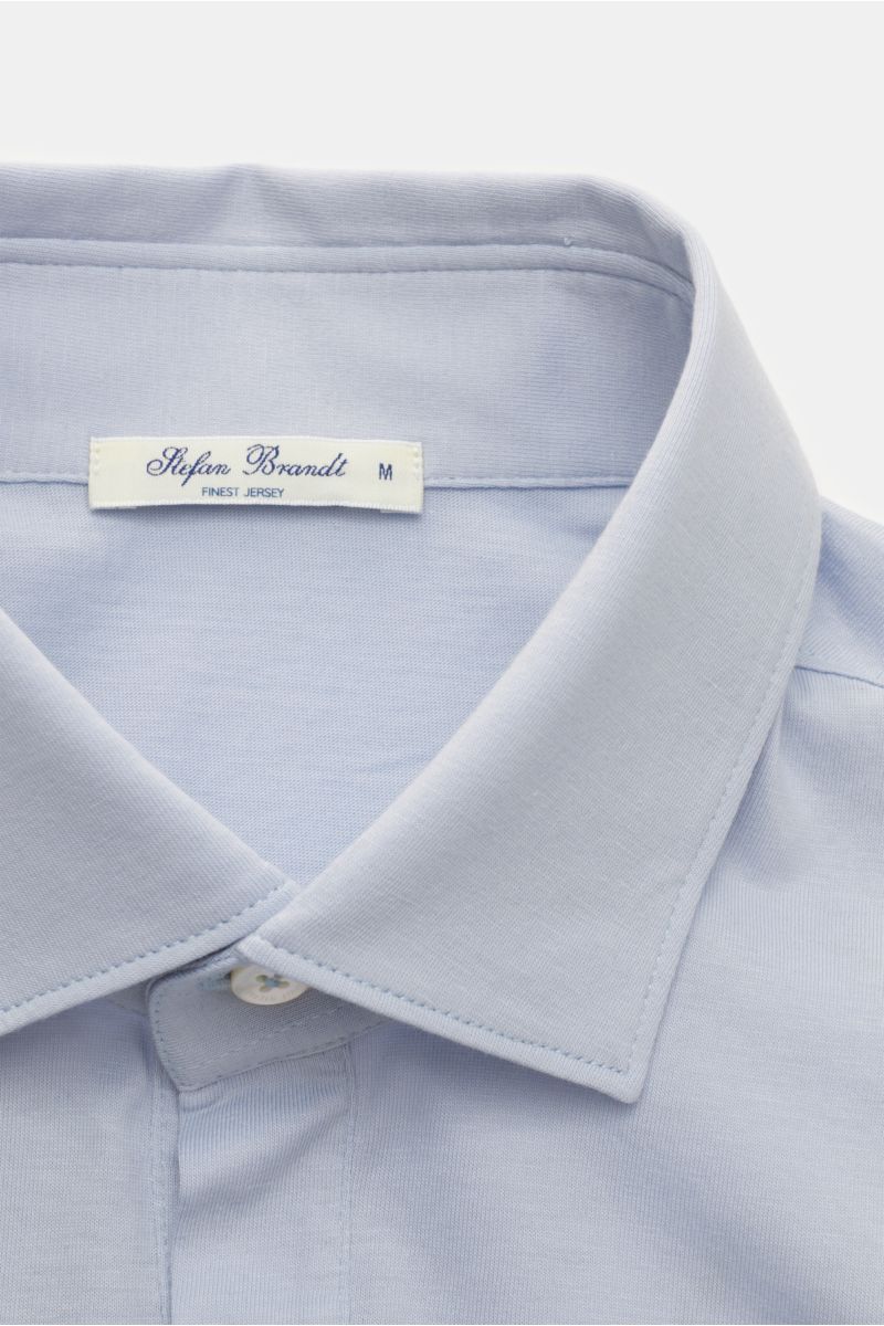 Stefan Brandt Jersey polo shirt 'Luis' light blue