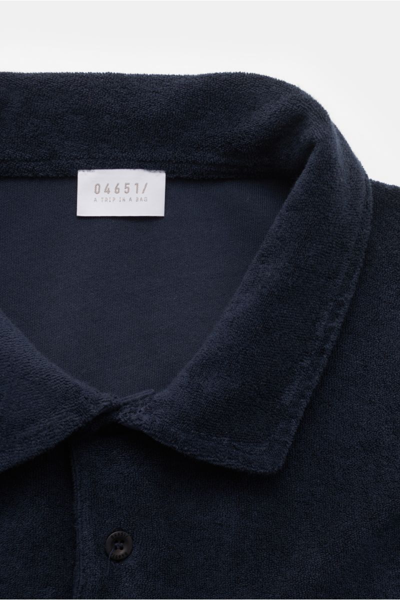 04651/ A trip in a bag Frottee-Poloshirt 'Terry Polo' navy