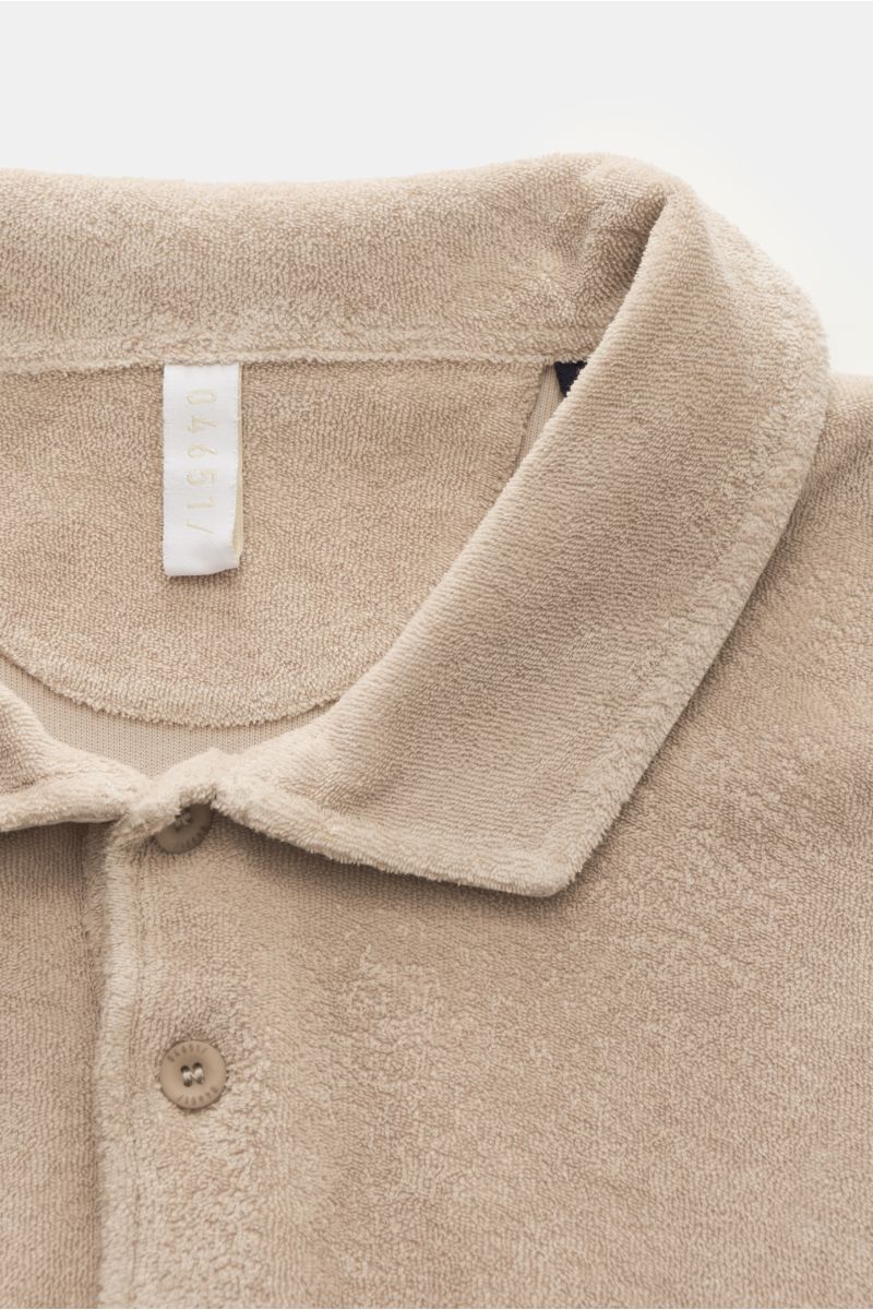 04651/ A trip in a bag Frottee-Poloshirt 'Terry Polo' beige