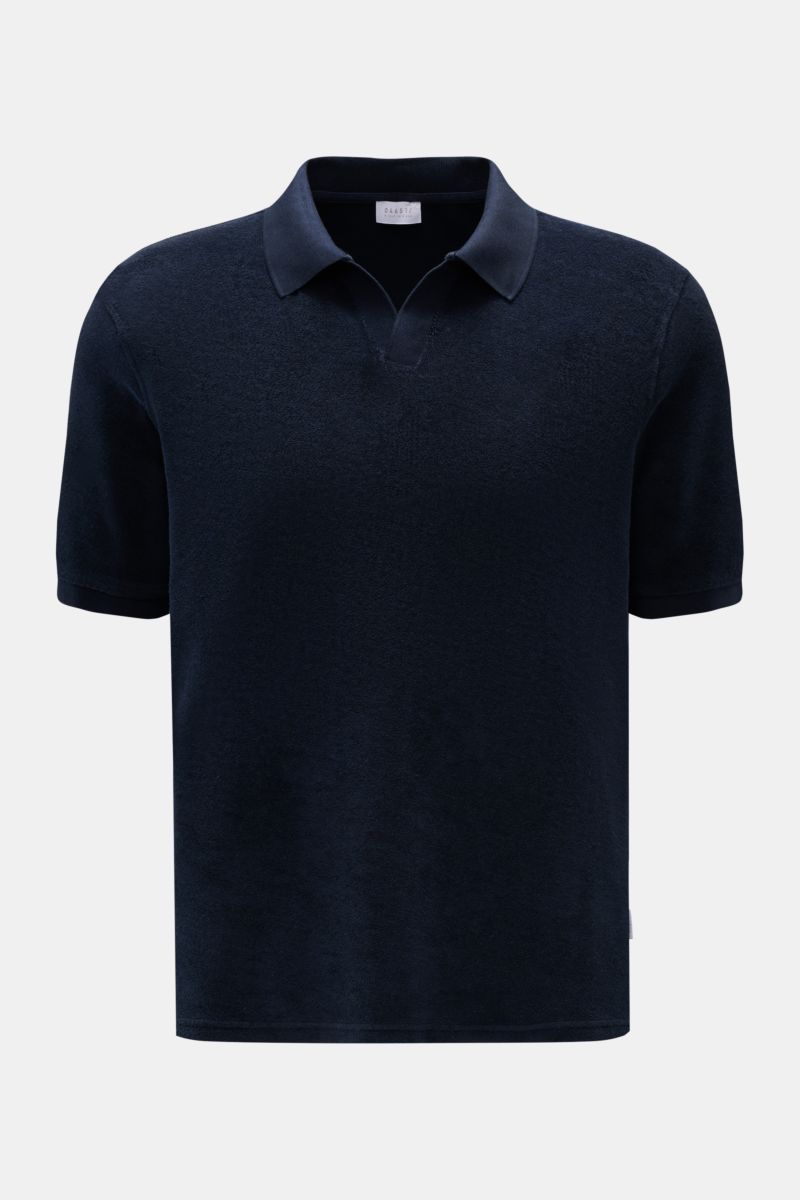 04651/ A trip in a bag Frottee-Poloshirt 'Terry Johnny' navy