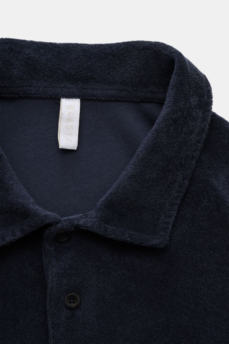 04651/ A trip in a bag Frottee-Poloshirt 'Terry Polo' navy