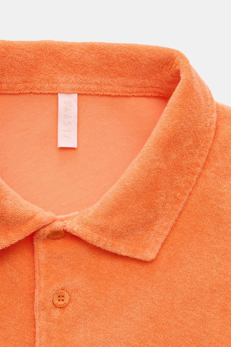 04651/ A trip in a bag Frottee-Poloshirt 'Terry Polo' orange