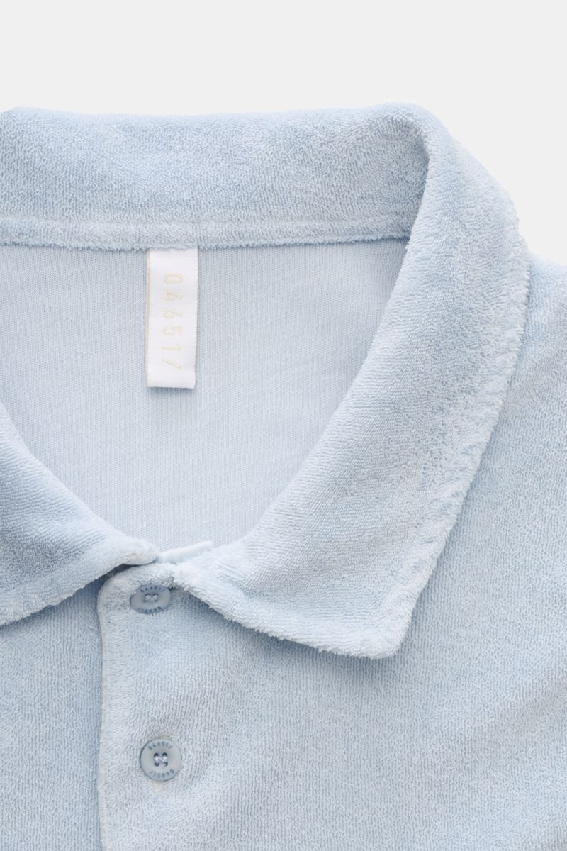 04651/ A trip in a bag Frottee-Poloshirt 'Terry Polo' pastellblau