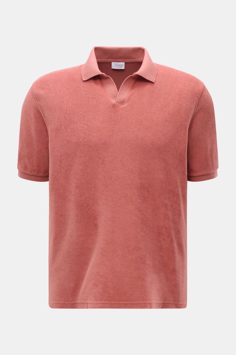 04651/ A trip in a bag Frottee-Poloshirt 'Terry Johnny' altrosa