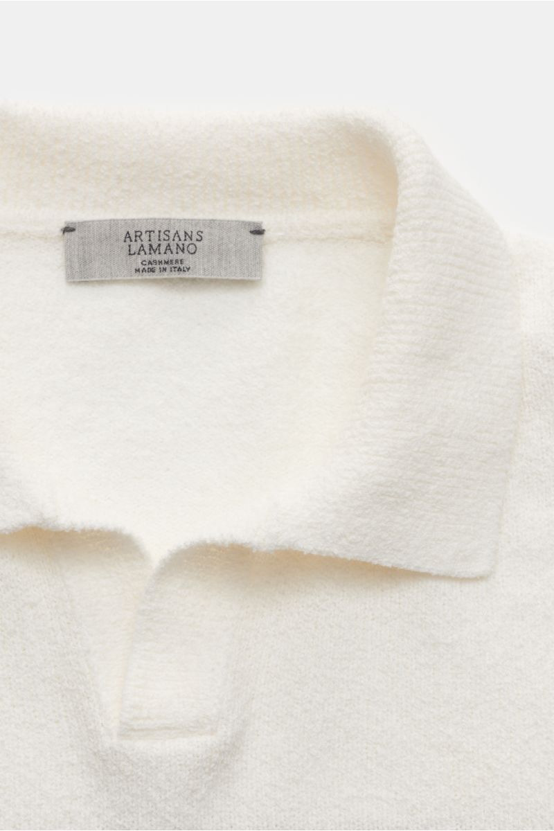 Lamano Artisans Knit polo brown/white striped