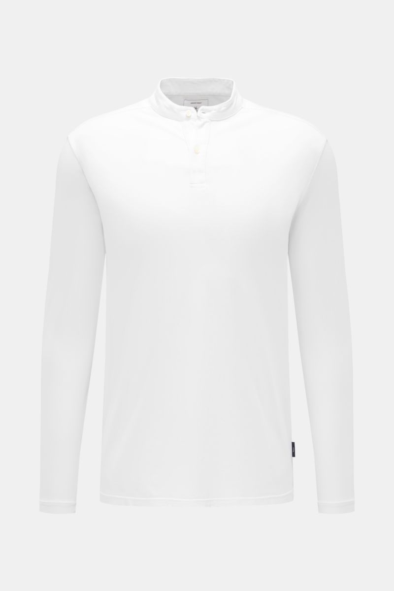 04651/ A trip in a bag Henley-Shirt 'Organic Hemley' weiß