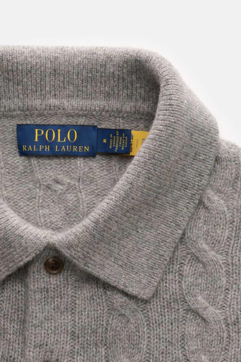Polo Ralph Lauren Strickpolo grau meliert