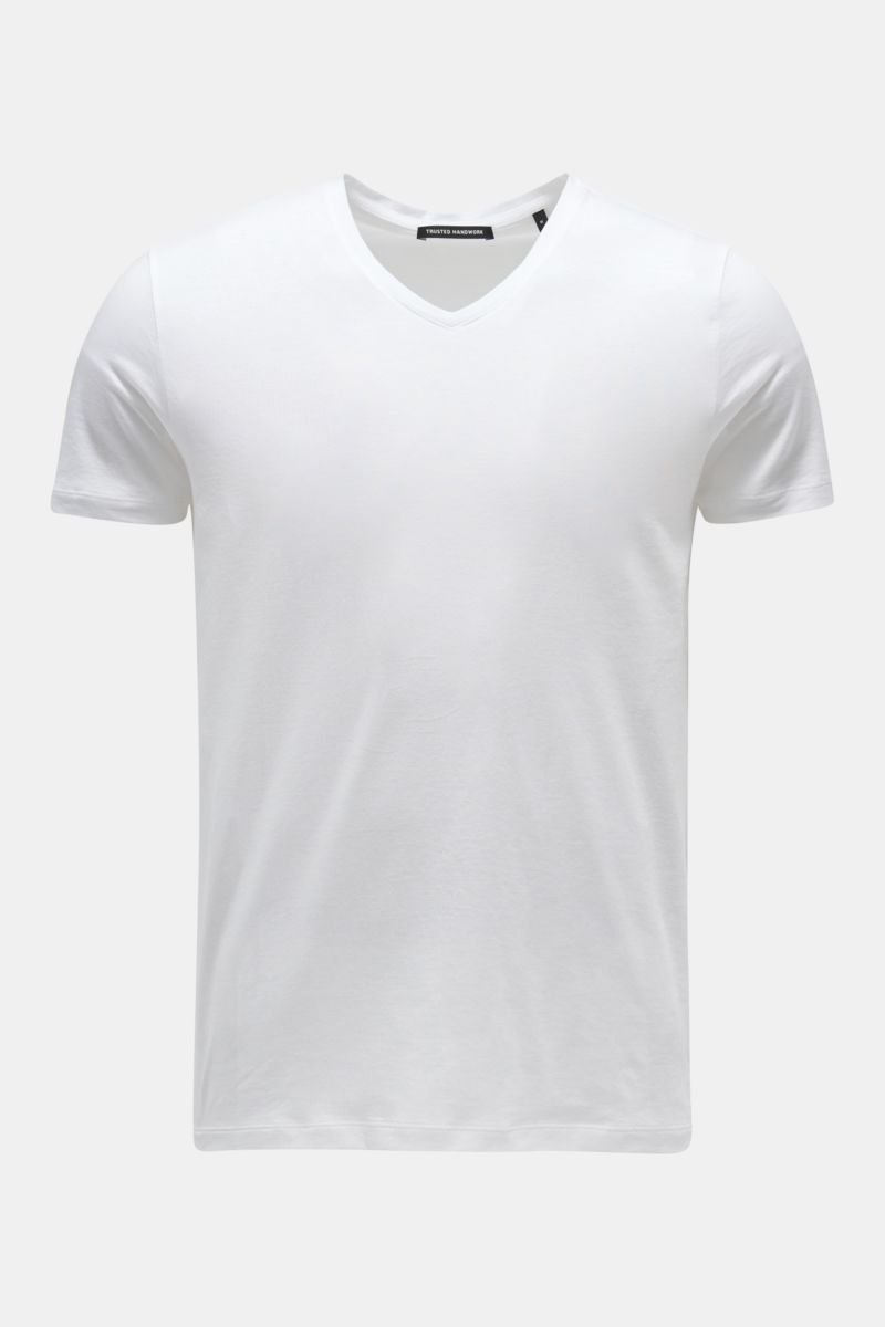 V-neck T-shirt white