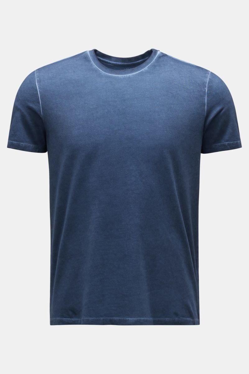 Rundhals-T-Shirt dunkelblau