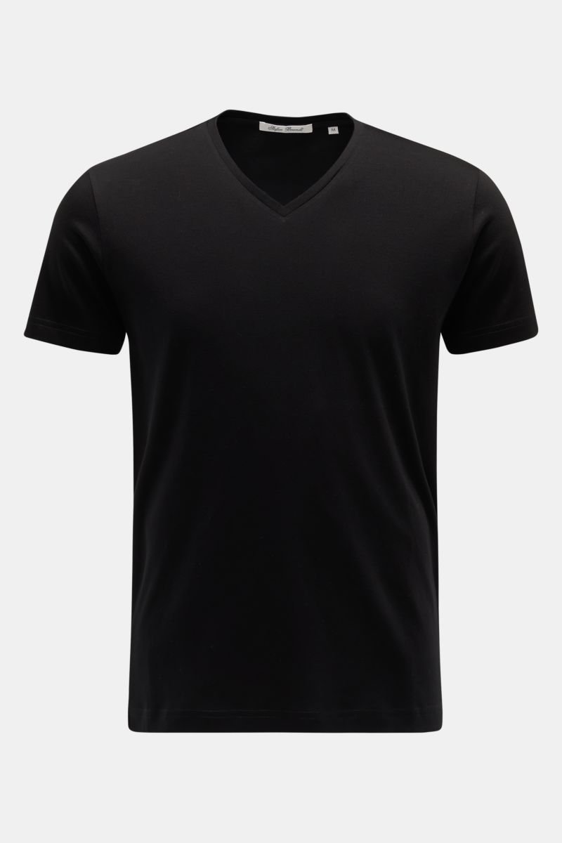 V-neck T-shirt 'Artur' black