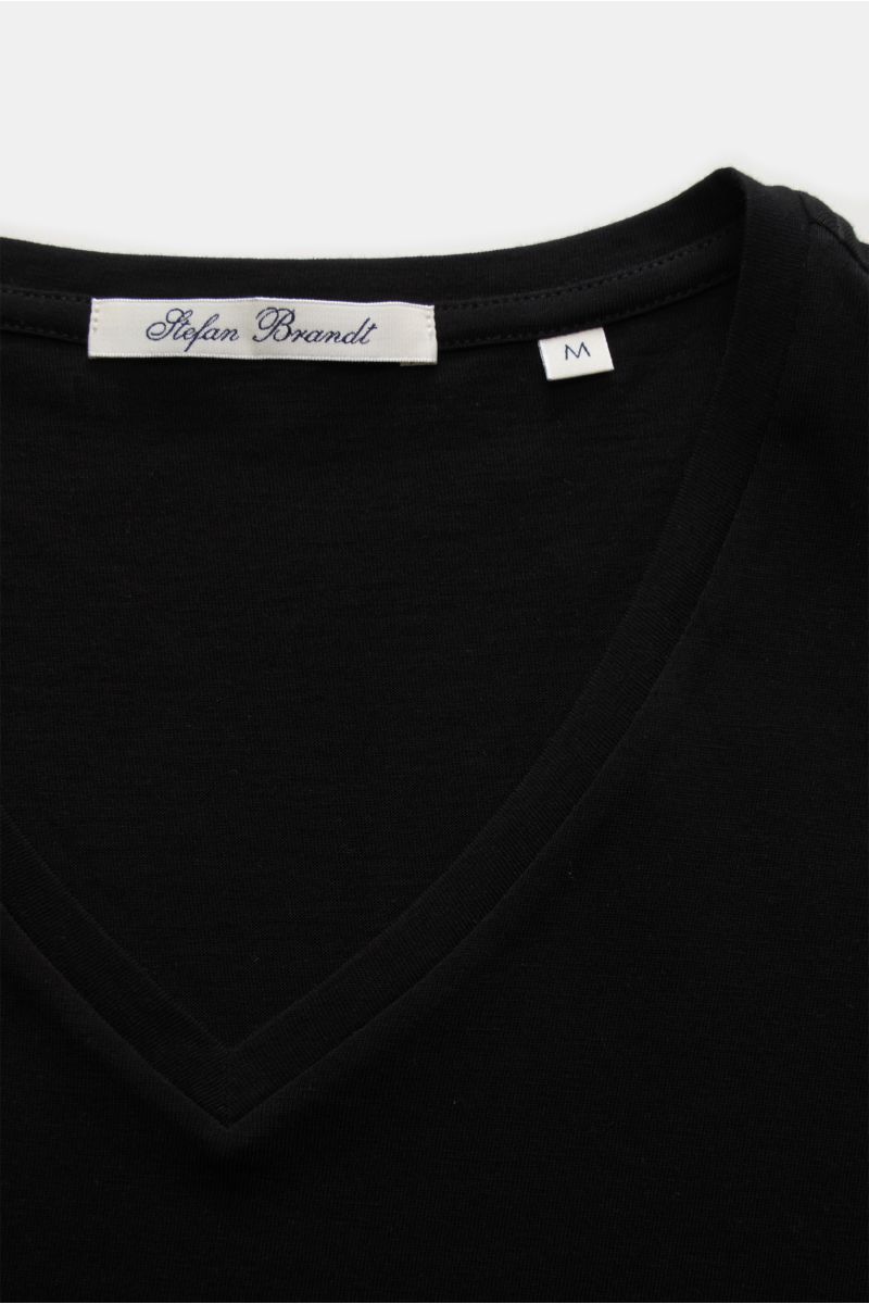 Stefan Brandt V-Neck T-Shirt 'Artur' schwarz