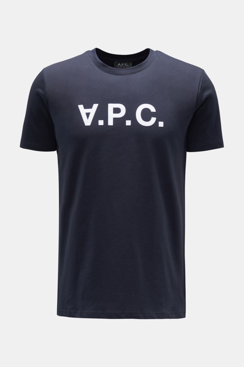 A.P.C crew neck Tshirt navy BRAUN Hamburg