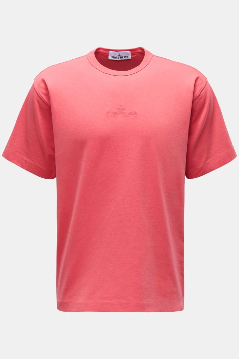 Rundhals-T-Shirt magenta